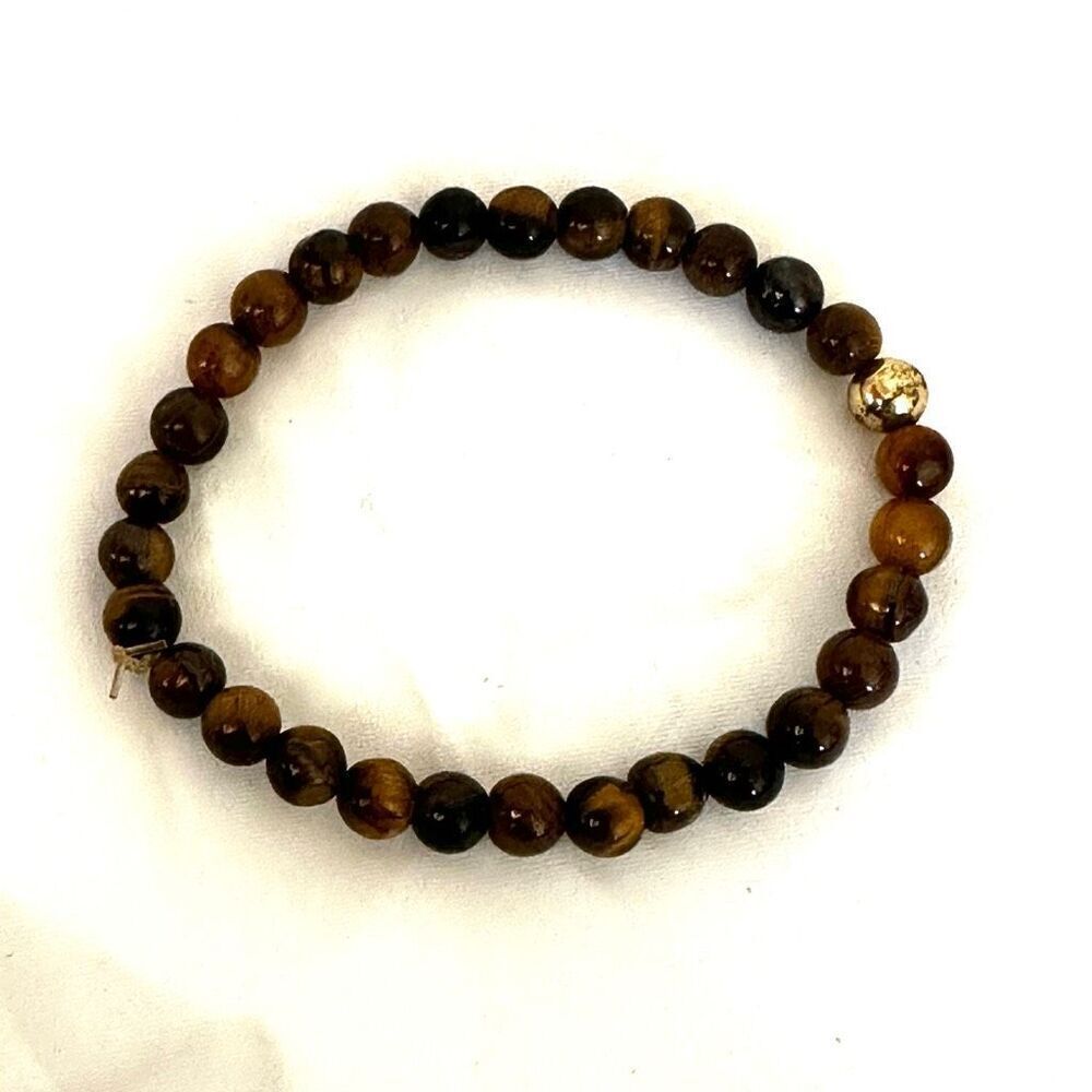 Tigers eye beaded stretchy  bracelet